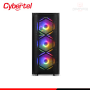 CASE CYBERTEL STRIKER CBX 5013K BLACK SIN FUENTE RAINBOW VIDRIO TEMPLADO MID TOWER