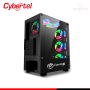 CASE CYBERTEL STRIKER CBX 5013K BLACK SIN FUENTE RAINBOW VIDRIO TEMPLADO MID TOWER