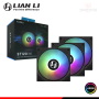 COOLER PARA CASE LIAN LI ST 120 BLACK ARGB 120MM PACKx3 CON CONTROLADOR (PN:ST120-3B)