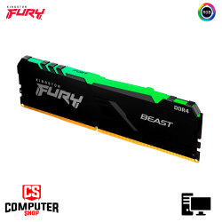 Memoria Kingston Fury Beast, 16GB DDR4 3200 MHz, PC4-25600, CL16, 1.35V.  KF432C16BBA/16