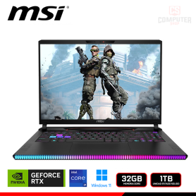 LAPTOP MSI RAIDER GE68 HX 14VGG-287US GEFORCE RTX 4070 8GB GDDR6/CI9-14900HX /16" FHD/32GB DDR5/SSD 1TB/WINDOWS 11