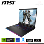 LAPTOP MSI RAIDER GE68 HX 14VGG-287US GEFORCE RTX 4070 8GB GDDR6/CI9-14900HX /16" FHD/32GB DDR5/SSD 1TB/WINDOWS 11