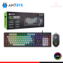 KIT ANTRYX GC-5600 TECLADO RGB RAINBOW SWITCH RED USB + MOUSE RGB USB