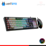 KIT ANTRYX GC-5600 TECLADO RGB RAINBOW SWITCH RED USB + MOUSE RGB USB