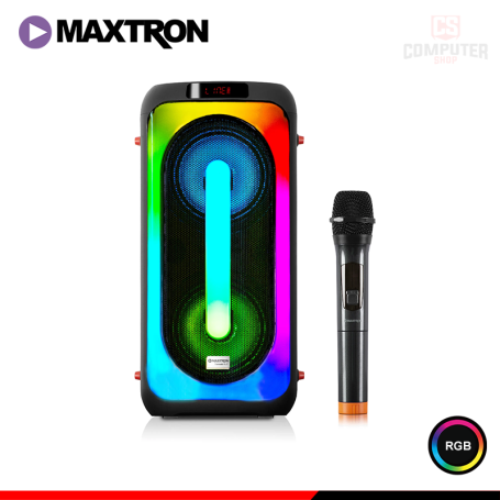 PARLANTE MAXTRON FASSANO MX 602B RGB BLACK CONEXIÓN BLUETOOTH