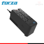 ESTABILIZADOR FORZA FVR-1222USB 1200VA/600W 8 TOMAS + 2 USB 220V