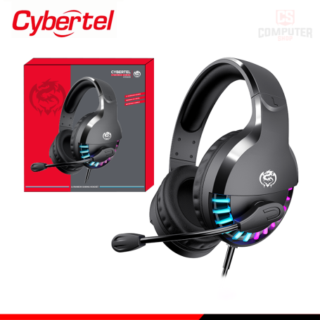 AUDIFONO CYBERTEL STRIKER CBX 501U RAINBOW LED CON MICROFONO SONIDO 5.1 CONEXIÓN USB