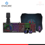 KIT ENKORE BRAVIO 5 ENT G1000-5 TECLADO MULTIMEDIA RAINBOW + MOUSE LED 7 COLORES + AURICULAR RAINBOW + PARLANTES RGB + MOUSE PAD