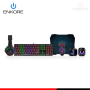 KIT ENKORE BRAVIO 5 ENT G1000-5 TECLADO MULTIMEDIA RAINBOW + MOUSE LED 7 COLORES + AURICULAR RAINBOW + PARLANTES RGB + MOUSE PAD