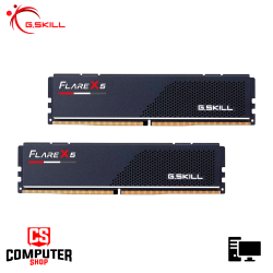 MEMORIA 32GB (16GBx2) DDR5 G.SKILL FLARE  X5 BLACK AMD EXPO BUS 6000MHz (PN:F5-6000J3238F16GX2-FX5)