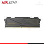 MEMORIA 8GB DDR4 HIKSEMI ARMOR BLACK BUS 3200MHz (PN:HSC408U32D2-8G)