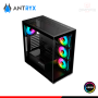 CASE ANTRYX FX-750 BLACK ARGB SIN FUENTE VIDRIO TEMPLADO MID TOWER