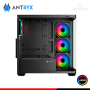 CASE ANTRYX FX-750 BLACK ARGB SIN FUENTE VIDRIO TEMPLADO MID TOWER