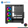 CASE ANTRYX FX-750 BLACK ARGB SIN FUENTE VIDRIO TEMPLADO MID TOWER