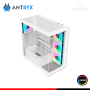 CASE ANTRYX FX-750 WHITE ARGB SIN FUENTE VIDRIO TEMPLADO MID TOWER