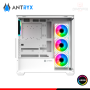 CASE ANTRYX FX-750 WHITE ARGB SIN FUENTE VIDRIO TEMPLADO MID TOWER