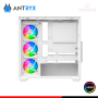 CASE ANTRYX FX-750 WHITE ARGB SIN FUENTE VIDRIO TEMPLADO MID TOWER