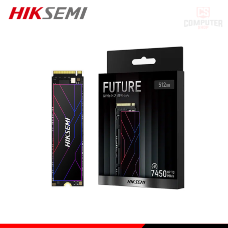 SSD 512GB HIKSEMI FUTURE ECO NVMe M.2 2280 Pcie GEN 4.0x4 (PN:HS-SSD-FUTURE ECO 512G)