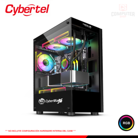 CASE CYBERTEL POSEIDON CBX C5000 RGB SIN FUENTE VIDRIO TEMPLADO MID TOWER