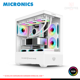 CASE MICRONICS ICUBE MIC GC800W RGB SIN FUENTE VIDRIO TEMPLADO MID TOWER