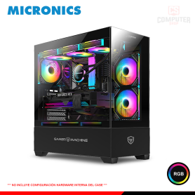 CASE MICRONICS ICUBE MIC GC800 BLACK RGB SIN FUENTE VIDRIO TEMPLADO MID TOWER