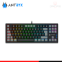 TECLADO ANTRYX MK840L BLACK GRAY RAINBOW SWITCH RED MECANICO WIRED USB (PN:AMK-CS840LKGRE-SP)