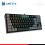 TECLADO ANTRYX MK840L BLACK GRAY RAINBOW SWITCH RED MECANICO WIRED USB (PN:AMK-CS840LKGRE-SP)