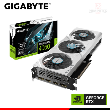 TARJETA DE VIDEO ASUS GEFORCE RTX 4060 8GB GDDR6 128BITS EAGLE ICE OC