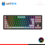 TECLADO ANTRYX MK845 TRIX BLACK GRAY RGB SWITCH RED MECANICO WIRELESS/BLUETOOTH/WIRED USB