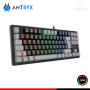 TECLADO ANTRYX MK845 TRIX BLACK GRAY RGB SWITCH RED MECANICO WIRELESS/BLUETOOTH/WIRED USB