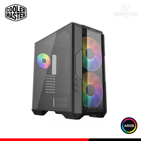 CASE COOLER MASTER HAF 500 BLACK  SIN FUENTE VIDRIO TEMPLADO MID TOWER