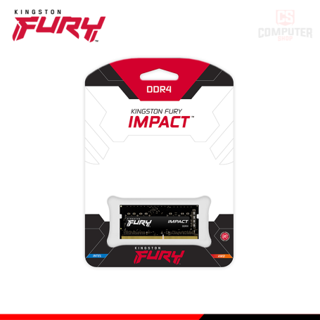 MEMORIA 16GB DDR4 SODIMM KINGSTON FURY IMPACT BUS 3200MHZ (PN:KF432S20IB/16)