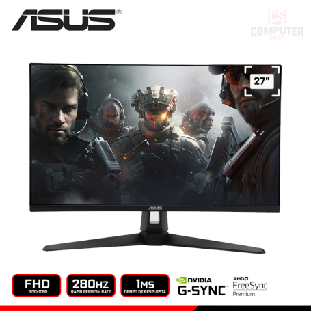 MONITOR ASUS TUF GAMING 27" VG279QM1A FHD 1920x1080/280HZ/1MS/FREESYNC PREMIUM/COMPATIBLE NVIDIA G-SYNC (PN:90LM05X0'B013B0)