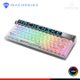 TECLADO MACHENIKE KT68-PRO RGB SMART SCREEN WHITE NORTH POLE SWITCH YELLOW MECANICO WIRELESS/BLUETOOTH/WIRED USB