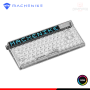 TECLADO MACHENIKE KT68-PRO RGB SMART SCREEN WHITE NORTH POLE SWITCH YELLOW MECANICO WIRELESS/BLUETOOTH/WIRED USB