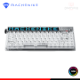 TECLADO MACHENIKE KT68-PRO RGB SMART SCREEN WHITE NORTH POLE SWITCH YELLOW MECANICO WIRELESS/BLUETOOTH/WIRED USB