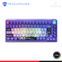 TECLADO MACHENIKE K600T B82 RGB VIOLETA SWITCH MORADO MECANICO WIRELESS/BLUETOOTH/WIRED USB