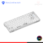 TECLADO MACHENIKE K500F-B81 RGB WHITE SWITCH OUTEMOU CRYSTAL MECANICO WIRED USB