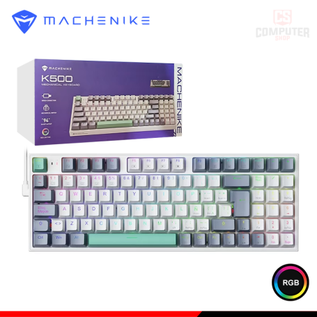 TECLADO MACHENIKE K500-B94 RGB SWITCH RED MECANICO WIRED USB