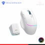 MOUSE MACHENIKE L8 PRO RGB WHITE DPI 26,000 CONECTIVIDAD WIRELESS/WIRED USB + BASE DE CARGA