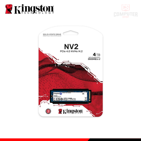 SSD 4TB KINGSTON NV2 NVMe M.2 2280 Pcie 4.0 (PN: SNV2S/4000G)