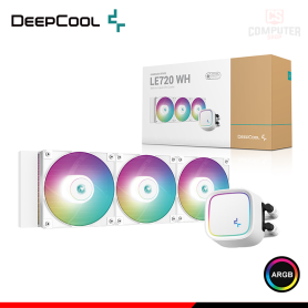 DEEPCOOL LE720 WHITE ARGB COOLER CPU REFRIGERACION LIQUIDA COMPATIBLE AMD/INTEL (PN:R-LE720-WHAMMN-G-1)