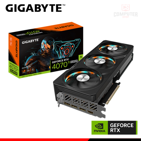 TARJETA DE VIDEO GIGABYTE RTX 4070Ti SUPER 16GB GDDR6X 256BITS GAMING OC (PN:GV-N407TSGAMING OC-16GD)