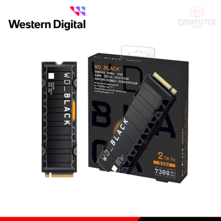 SSD 2TB WESTERN DIGITAL SN850X BLACK NVMe M.2 2280 Pcie 4.0 (PN:WDS200T2XHE'00BCA0)