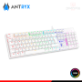 KIT ANTRYX GC3100 X3 WHITE RGB TECLADO SWITCH RED + AUDIFONO + MOUSE (PN:AGC-3100X3WRE-SP)