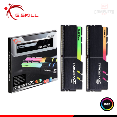 MEMORIA 16GB (8GBx2) DDR4 G.SKILL TRIDENT Z RGB BLACK BUS 3600MHZ