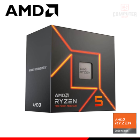 PROCESADOR AMD RYZEN 5 7600 3.80GHZ HASTA 5.10GHZ 32MB 6 CORE AM5 (PN:100-100001015BOX)