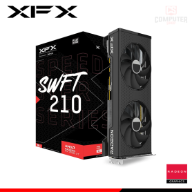 TARJETA DE VIDEO XFX SPEEDSTER SWFT 210 AMD RADEON RX 7600 XT 16GB GDDR6 128BITS