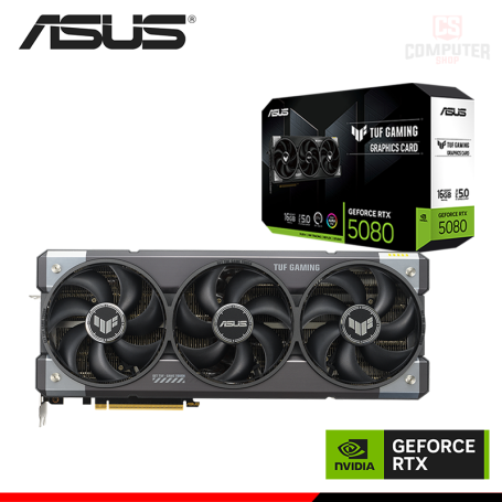 TARJETA DE VIDEO ASUS GEFORCE RTX 5080 16GB GDDR7 256BITS TUF GAMING