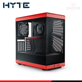 CASE HYTE Y40 BLACK RED  SIN FUENTE VIDRIO TEMPLADO MID TOWER (PN:CS-HYTE-Y40-BR)